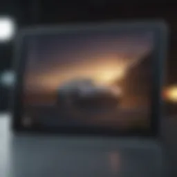 The iPad showcasing its sleek design and vibrant display