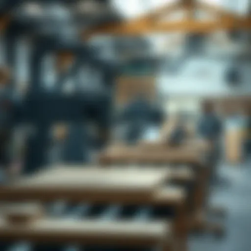 Modern Woodworking Machinery Overview Overview of woodworking machinery in a modern workshop