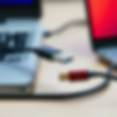 Mac devices connected via USB-C cable exemplifying compatibility