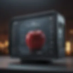 Close-up of Apple OS update screen