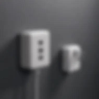 Versatile USB-A Charger in a Tech Environment USB-A charger showcasing versatility in tech environment