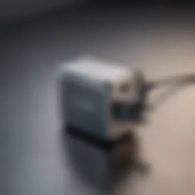Revolutionary USB-C Charger in a Futuristic Setting Innovative USB-C charger on futuristic background