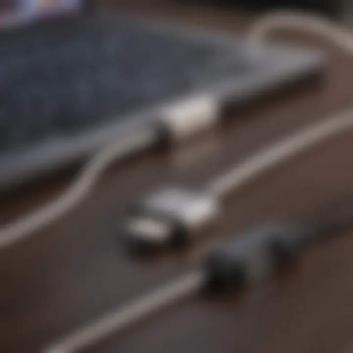 A user connecting a USB-C adapter to a MacBook Pro demonstrating real-world application.