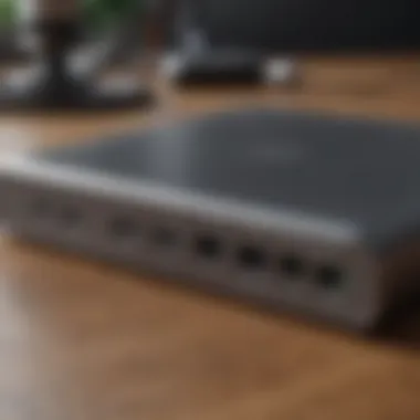 Versatile USBC Hub Features A USBC hub with multiple ports showcasing its versatility.