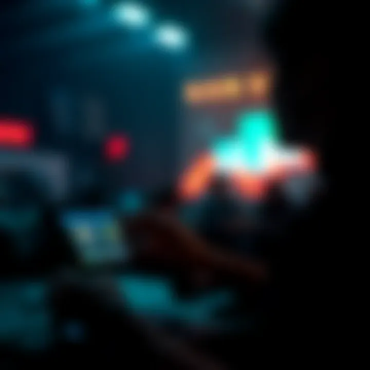 Illustration emphasizing user engagement through lyrics integration