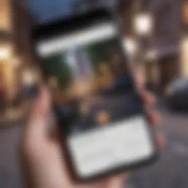 Find My Friends App Interface Illustration of Android smartphone with Find My Friends app interface