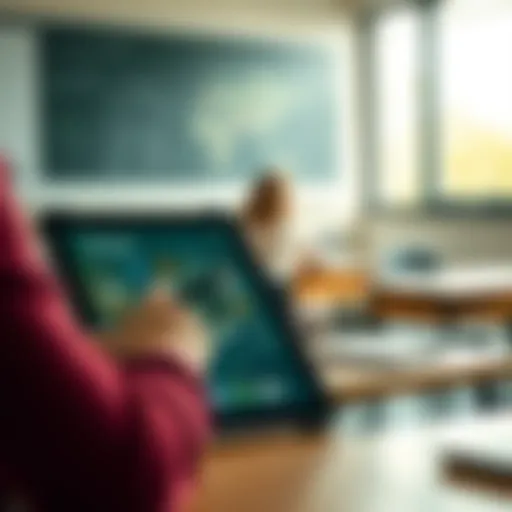 iPad in a classroom setting