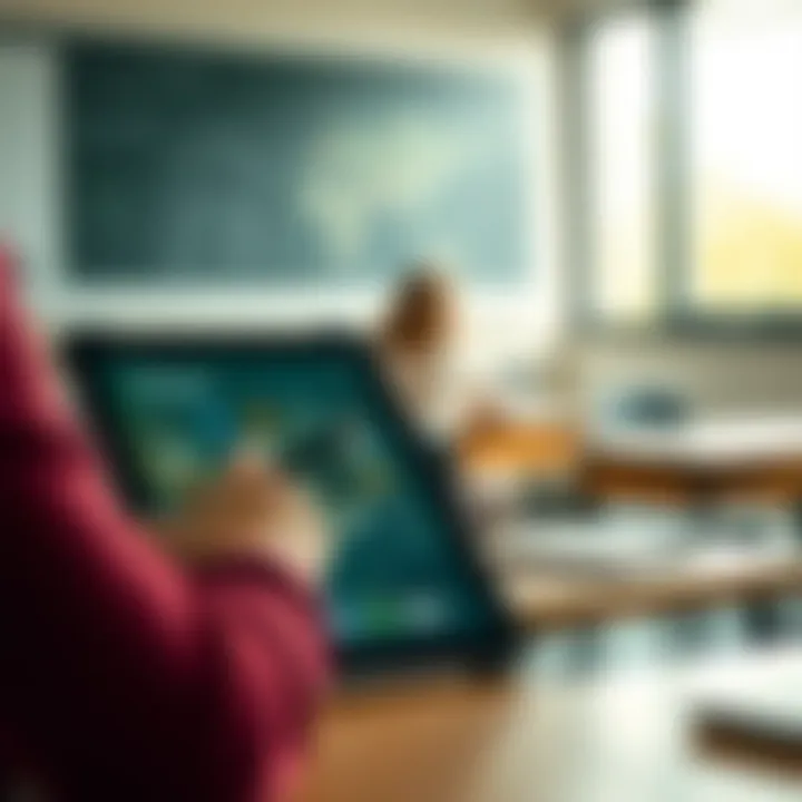 iPad in a classroom setting